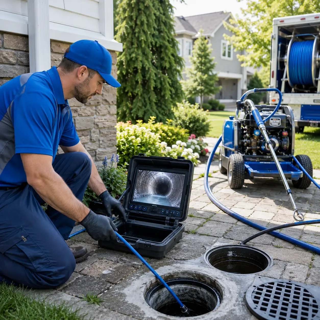 Outdoor drain cleaning professionals serving Lothian, MD